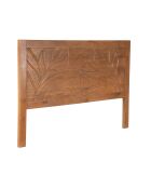 Tête de lit bois sculpté Manguier Floria II marron - 165 x 4 x 110 cm