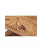 Rechthoekige salontafel met 2 laden in massief mangohout Floria bruin - 130 x 70 x 45 cm