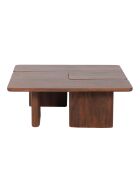 Set van 2 bruine Ariel II salontafels - 110 x 70 x 40 cm