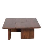 Set van 2 bruine Ariel II salontafels - 110 x 70 x 40 cm