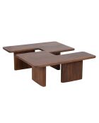 Set van 2 bruine Ariel II salontafels - 110 x 70 x 40 cm