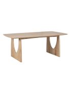 Table à manger en bois massif manguier Dali beige - 200 x 100 x 76 cm