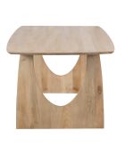 Table à manger en bois massif manguier Dali beige - 200 x 100 x 76 cm