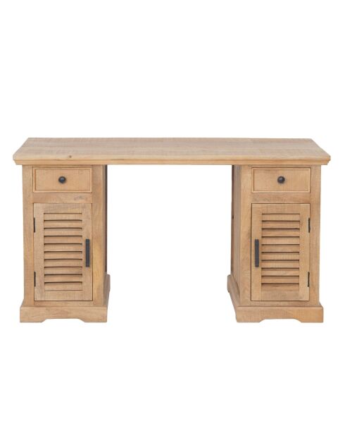 Bureau bois de manguier Paran II nature - 140 x 70 x 76 cm