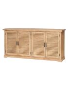 Buffet à 4 portes bois de manguier Paran II beige - 200 x 40 x 90 cm