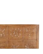 Tête de lit king size sculptée 180 cm Manguier Sculture II beige - 185 x 4 x 125 cm