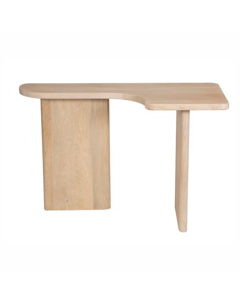 Bureau Naturelle bois de manguier Harrison marron - 120 x 60 x 75 cm