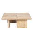 Lot de 2 Table basse Ariel II beige - 110 x 70 x 40 cm