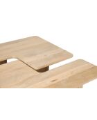 Lot de 2 Table basse Ariel II beige - 110 x 70 x 40 cm
