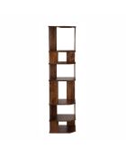 Bibliothèque Destructuree Châtaignier bois de manguier Aranya marron - 46 x 46 x 178 cm