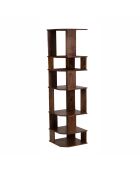 Bibliothèque Destructuree Châtaignier bois de manguier Aranya marron - 46 x 46 x 178 cm
