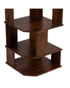 Bibliothèque Destructuree Châtaignier bois de manguier Aranya marron - 46 x 46 x 178 cm
