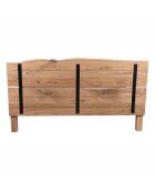 Lit 180x200 bois massif en acacia Bunting beige