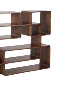 Libreria Alan marrone grande in legno di mango - 165 x 32 x 110 cm
