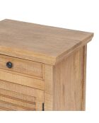 Chevet 1T 1P gauche bois de Manguier Paran II nature - 54 x 40 x 64 cm