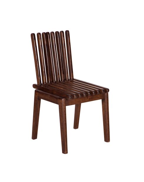 Chaise-tabouret en bois massif manguier Moscow marron - 50 x 51 x 89 cm
