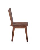 Chaise-tabouret en bois massif manguier Moscow marron - 50 x 51 x 89 cm