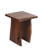 Acacia Sansur bruine bijzettafel met natuurlijke rand - 56 x 56 x 61 cm