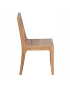 Chaise exotique naturelle Acacia Arad II marron - 43 x 50 x 85 cm