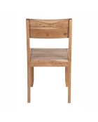 Chaise exotique naturelle Acacia Arad II marron - 43 x 50 x 85 cm
