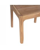 Chaise exotique naturelle Acacia Arad II marron - 43 x 50 x 85 cm