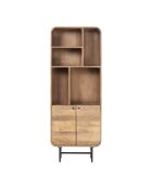 Libreria a libro Mango Maidi beige - 60 x 30 x 160 cm