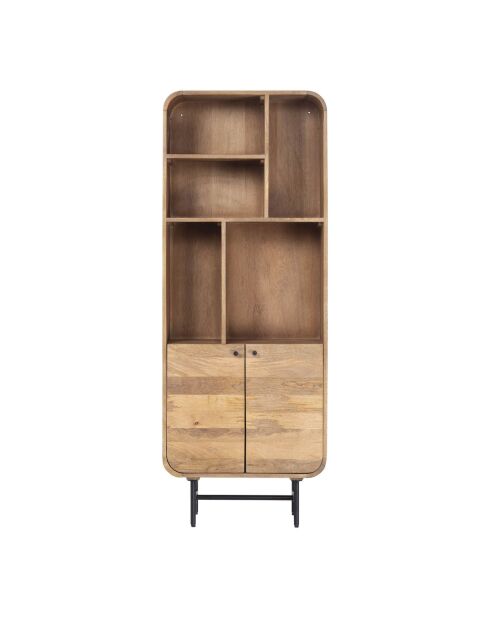 Bibliothèque à livres Mango Maidi beige - 60 x 30 x 160 cm