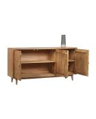 Buffet manguier 3 portes Manguier Floria II marron - 160 x 42 x 80 cm