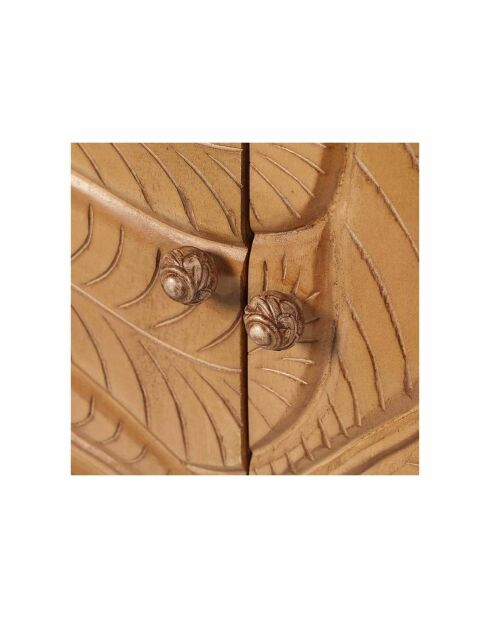 Buffet manguier 3 portes Manguier Floria II marron - 160 x 42 x 80 cm