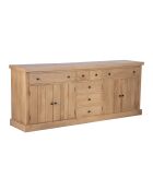 Buffet 7 tiroirs 4 portes Gali beige - 220 x 50 x 90 cm