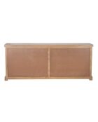 Buffet 7 tiroirs 4 portes Gali beige - 220 x 50 x 90 cm