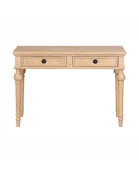 Console van mangohout in beige Boston - 117 x 51 x 79 cm