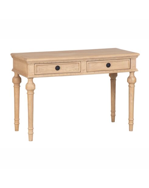 Console van mangohout in beige Boston - 117 x 51 x 79 cm