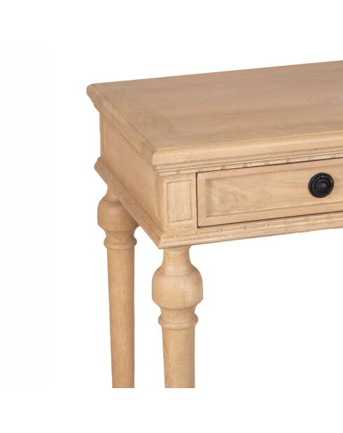 Console van mangohout in beige Boston - 117 x 51 x 79 cm