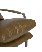 Fauteuil cuir olive vert Damo vert - 64 x 94 x 91 cm