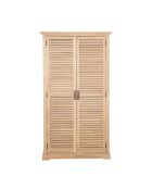 Armoire à 2 portes bois de manguier Paran II nature - 100 x 40 x 180 cm