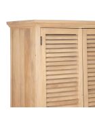 Armoire à 2 portes bois de manguier Paran II nature - 100 x 40 x 180 cm
