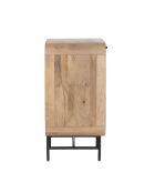 Buffet 1 porte + 3 tiroirs Mango Maidi beige - 80 x 40 x 80 cm
