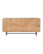 Buffet Mango Maidi con 4 puertas, color beige, 170 x 40 x 80 cm