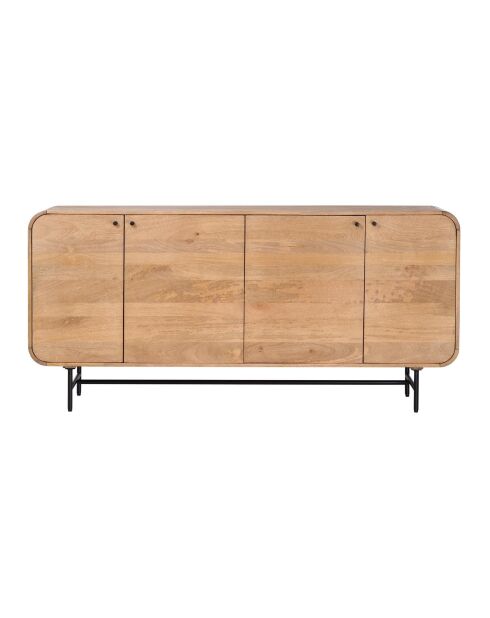 Buffet 4 Portes Mango Maidi beige - 170 x 40 x 80 cm