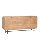 Buffet Mango Maidi con 4 puertas, color beige, 170 x 40 x 80 cm