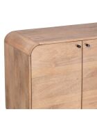 Buffet Mango Maidi con 4 puertas, color beige, 170 x 40 x 80 cm