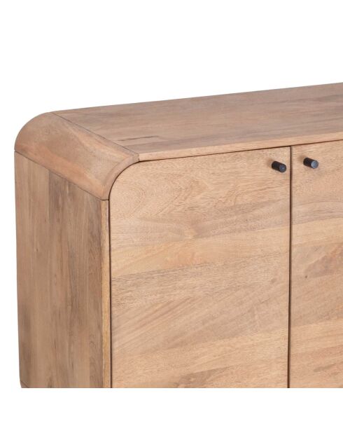 Buffet Mango Maidi con 4 puertas, color beige, 170 x 40 x 80 cm