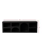 Console Vega noire - 160x51x40 cm