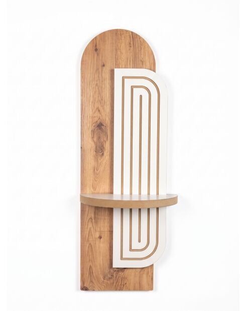 Artmtkwll12 eikenhouten wandplank - 70x26x13 cm