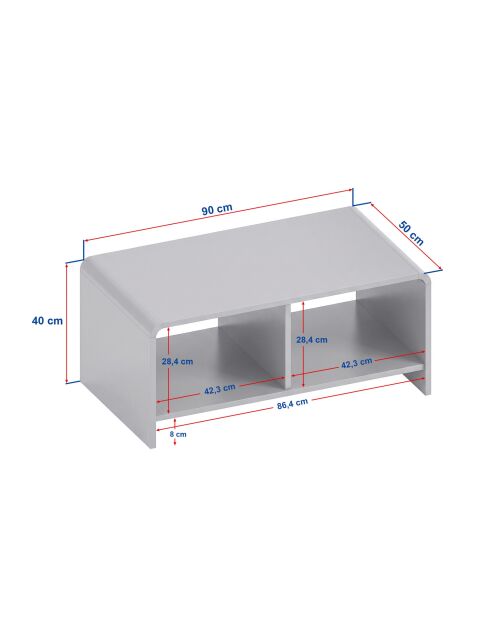 Tavolino Porto Sepet rovere - 90x40x50 cm
