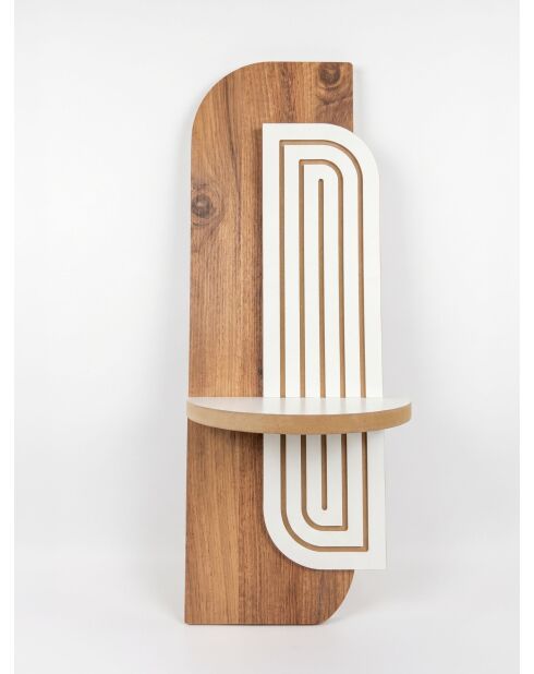 Mensola da parete in rovere Artmtkwll11 - 70x26x13 cm