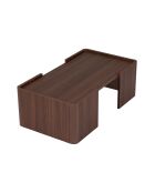 Gusto Milano salontafel in notenhout - 90x30x50 cm