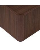 Gusto Milano salontafel in notenhout - 90x30x50 cm
