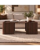 Gusto Milano salontafel in notenhout - 90x30x50 cm